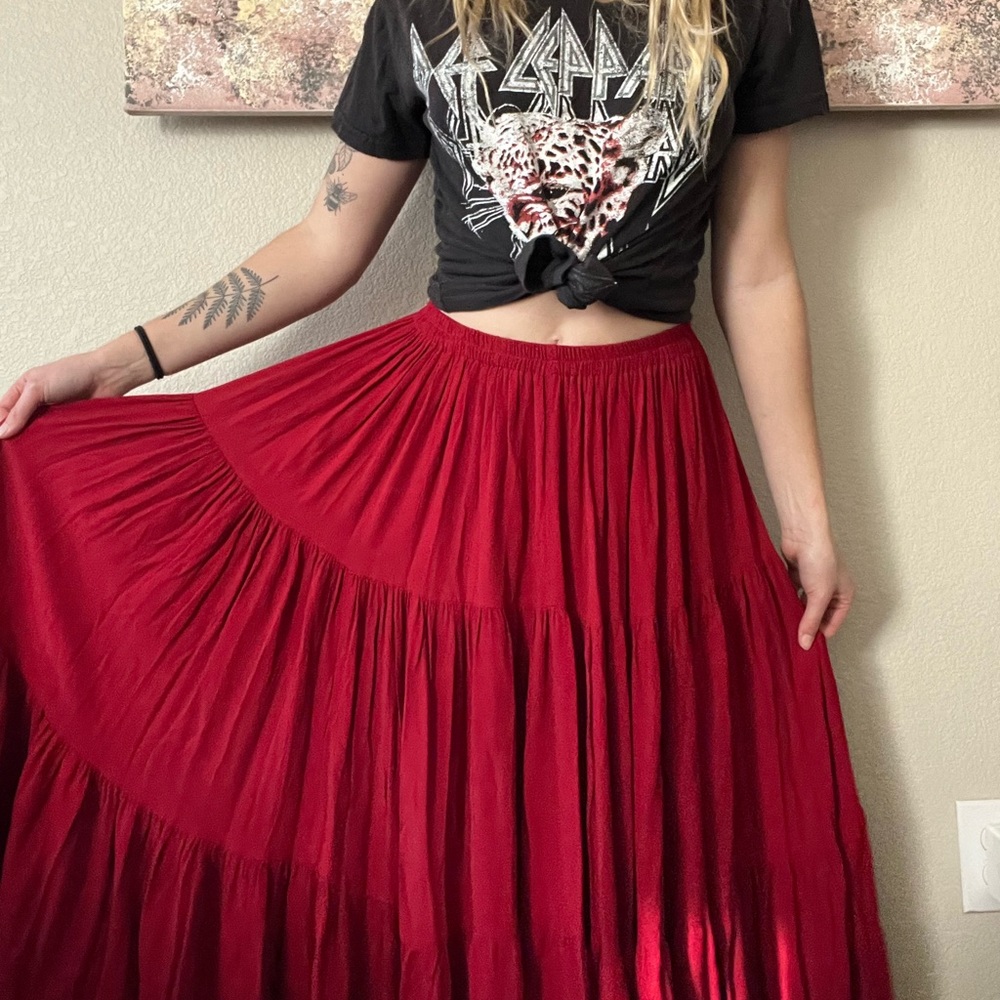 Beautiful vintage red skirt
